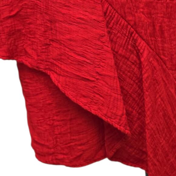 Elliatt Felice Asymmetric Halter Neck Sleeveless Dress Red Size Medium Ruffle - Picture 7 of 11